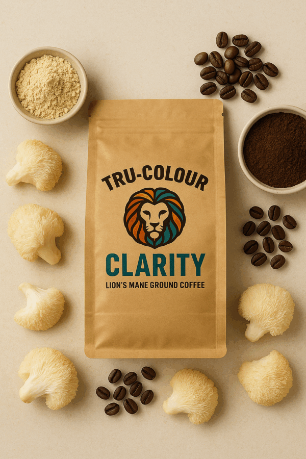 Tru-Colour: Clarity - Lion’s Mane Ground Coffee (250g) - Image 2